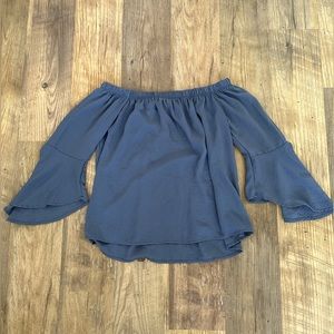 Bell sleeve off shoulder blouse